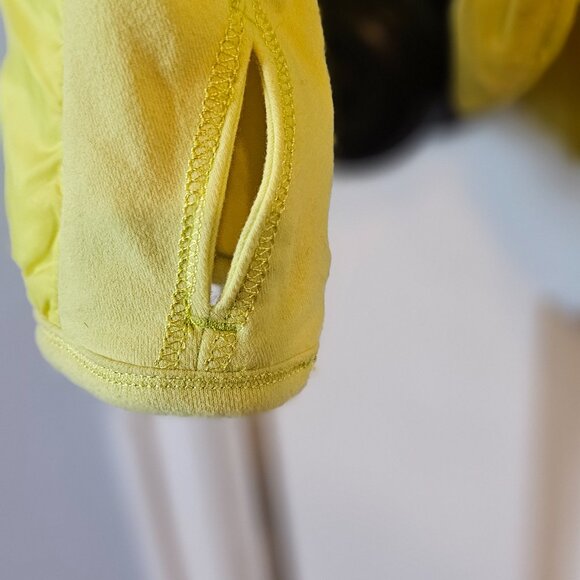 Lululemon Athletica Jacket Yellow What The Fluff 1/2 zip Pullover - Picture 2 of 8